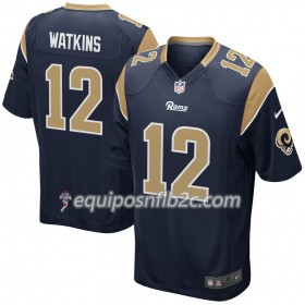 Camiseta Hombre NFL Los Angeles Rams Sammy Watkins 12 Nike Navy